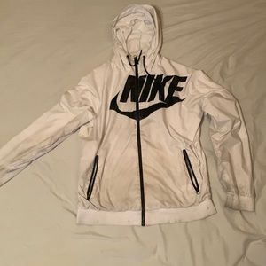 White Nike windbreaker